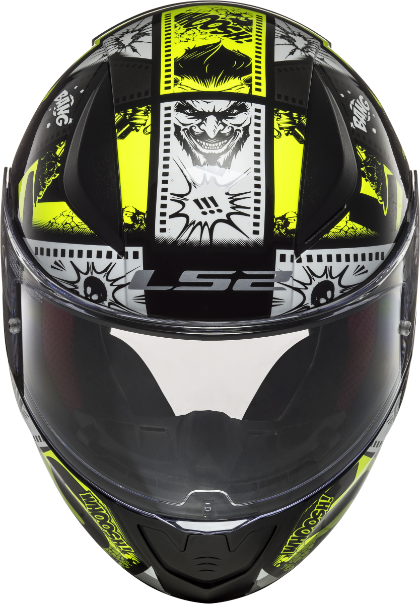 Kinderhelm LS2 Rapid Mini Vignette Schwarz Gelb